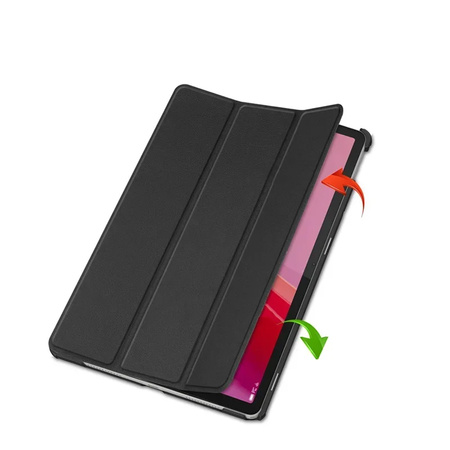 Puzdro Smart na Lenovo Tab M11 10.95 / Tab M11, čierne - ochranné so stojanom, prístup k portom a tlačidlám