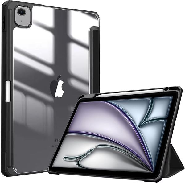 Hard Crystal Case for iPad Air 13th Gen. 6 2024 (Black)