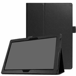 Etui case Slim do Lenovo Tab M10 10.1 TB F / Tab M10 X605, czarne - ochronne z podstawką