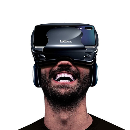 Zestaw Okulary 3D VR Vrg Pro Plus + Pilot - do smartfona na filmy, gry i VR