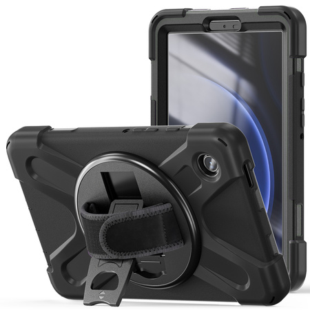Puzdro pancierové Shockproof na Samsung Galaxy Tab A9 8 / 8.7 2023, čierne - ochranné so stojanom