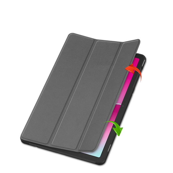 Puzdro Smart na T-Mobile T Tablet 2 10.1 5G 2025 s klapkou, sivé - ochranné so stojanom