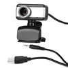 WebCam 8808 black webcam with microphone and universal mounting clip