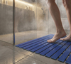 Mata łazienkowa antypoślizgowa do łazienki do wanny pod prysznic 43x61cm (Niebieska)