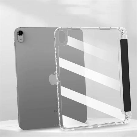 Hard Crystal case with stylus holder for Apple iPad 10.9 10 GEN 2022 / iPad 11 A16 11GEN 2025 - Black