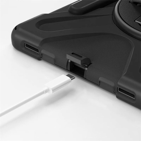 Etui Armor z uchwytem do Galaxy Tab S9/ S9 FE/ S10 FE SM-X710/X716B/X510, czarne