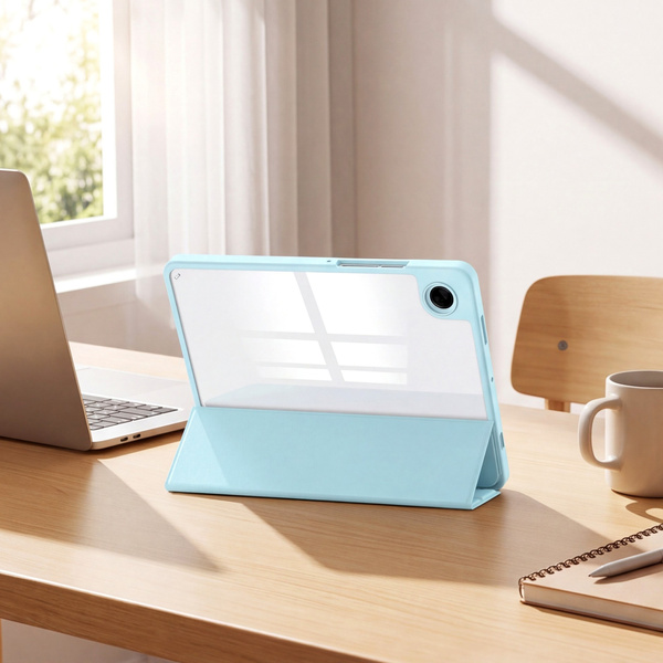 Etui Clear Pencil do Galaxy Tab A11+ 10.9 2025 X230/ X235/ X236 A9+ SM-X215/ X216, niebieskie
