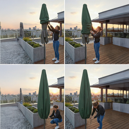 Pokrowiec ochronny na parasol ogrodowy wodoodporny osłona futerał  +TORBA