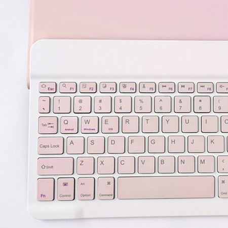 Bluetooth Keyboard Case for Lenovo Tab P12 TB-370 (Pink)