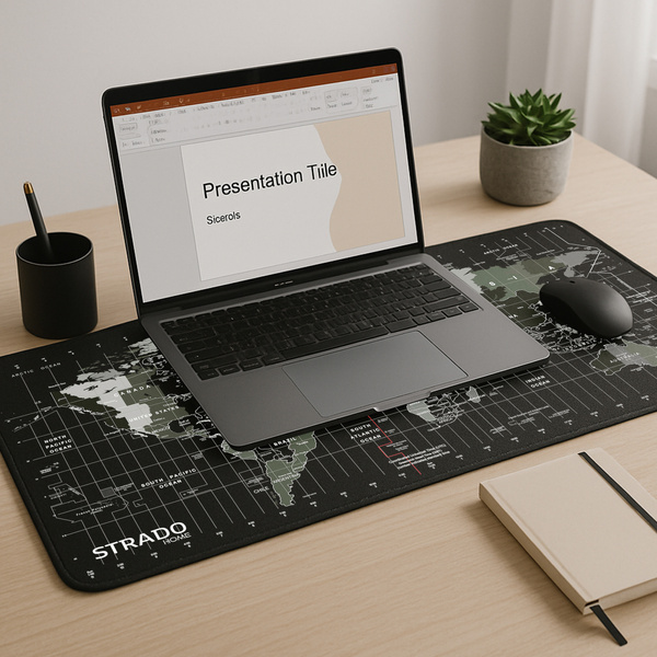 Veľká podložka pod myš laptop Herná podložka na stôl 90x40 XXL, čierny