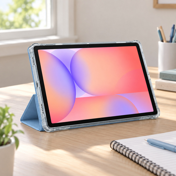 Etui do Galaxy Tab S10 Lite 10.9/ S10 FE/ S9 FE/ S9/ S8 z miejscem na rysik - niebieskie