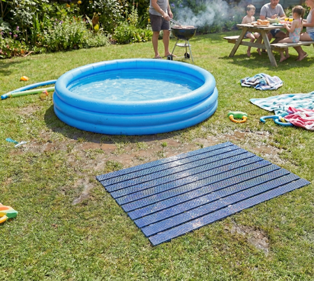 Mata łazienkowa antypoślizgowa do łazienki do wanny pod prysznic 43x61cm (Niebieska)