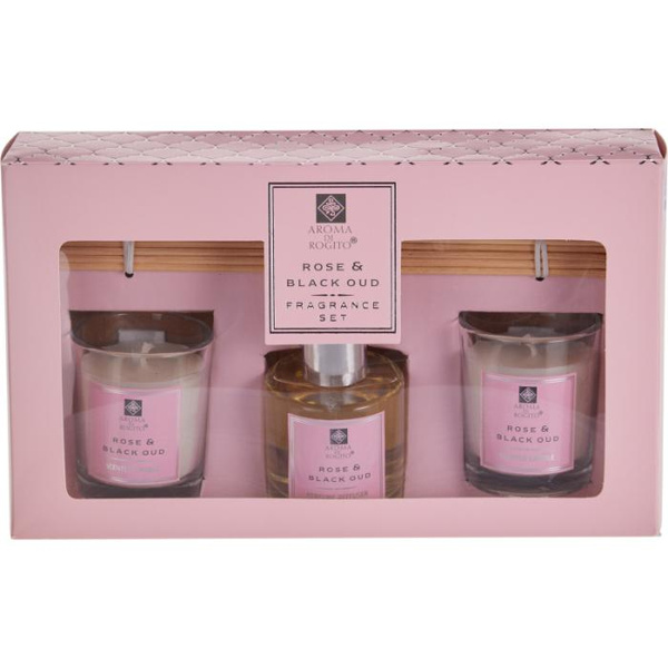 Zestaw Dyfuzorów zapachowych Rose & Black Oud