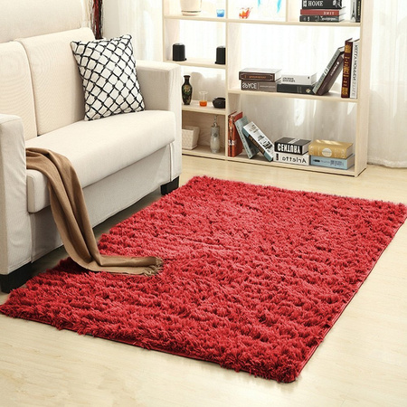 Shaggy Strado 140x200 BloodyRed room carpet (Bright red)