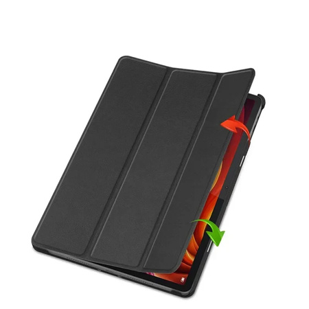 Puzdro Smart s klapkou na Lenovo Tab K11 Plus 11.45 / Lenovo K11 Plus, čierne - ochranné so stojanom
