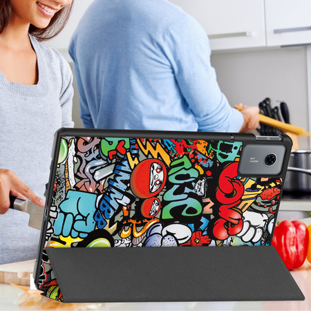 Puzdro grafické na Lenovo Idea Tab 11 s klapkou - ochranné so stojanom