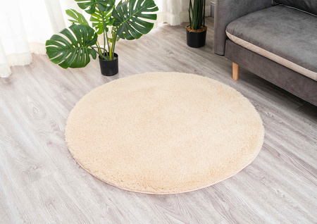 Alpaca Strado 80x80 round rug - AlpaBeige