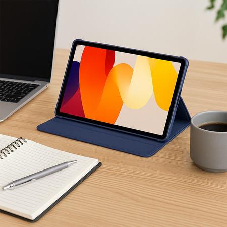 Puzdro otočné 360 na Xiaomi Redmi Pad SE 2023 11, tmavomodré - ochranné so stojanom, prístup k portom a tlačidlám