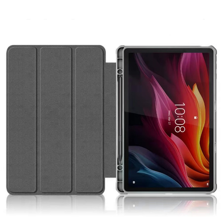 Puzdro Clear Pencil na Lenovo K11 Plus, čierne - ochranné so stojanom, prístup k portom a tlačidlám