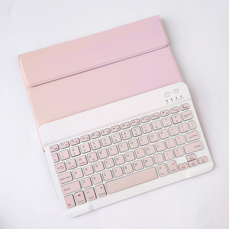 Bluetooth Keyboard Case for Lenovo Tab P12 TB-370 (Pink)