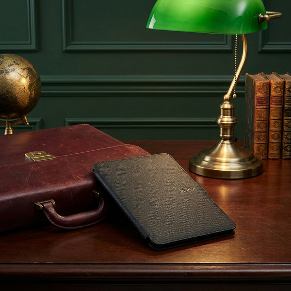 Book Cover black case for Kindle Paperwhite 1/2/3 with sleep function and elegant finish