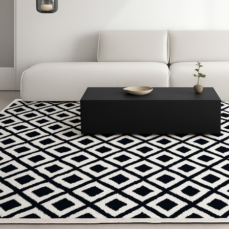 Dywan 160x230 do salonu pętelkowy duży japandi nowoczesny ciężki gruby POLO, szary