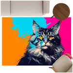 3D Strado MainCoon carpet 140x200 cm with cat pattern for animal lovers for living room and room