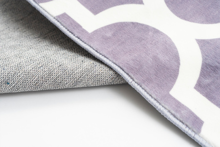 NOVO Strado modern carpet for living room delicate grey velvet pattern Morocco Grey 140x200 cm