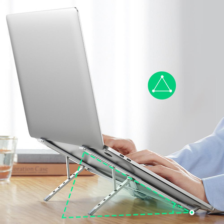 Ugreen foldable adjustable laptop stand silver (LP451)