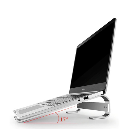 Aluminum tablet laptop stand up to 18" Simple S1 (Silver)