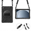 Armor case with handle and strap for Samsung Galaxy Tab A9 8.7 (Black)