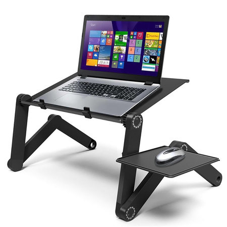 Folding stand with cooling fan for tablet laptop up to 17" F2 (Black)
