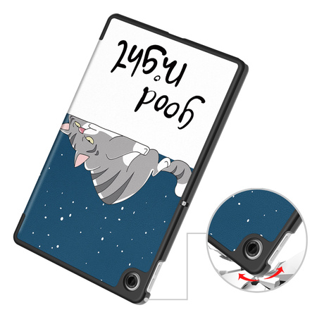 Puzdro grafické na Lenovo Tab 10.1 2025 s klapkou - ochranné so stojanom