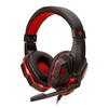 Speed Spider OS-830MV black/red LED gaming headphones with microphone for gamers