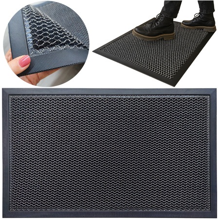 STRADO doormat 3d mesh under shoe door rubber mat 60x90 thick XL