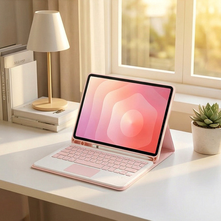 Etui klawiatura do Galaxy Tab A11+/A9+ CFA9P Pink