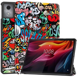 Etui Graficzne z klapką do Lenovo Tab K11 Plus 11.45 / Lenovo K11 Plus - ochronne z podstawką