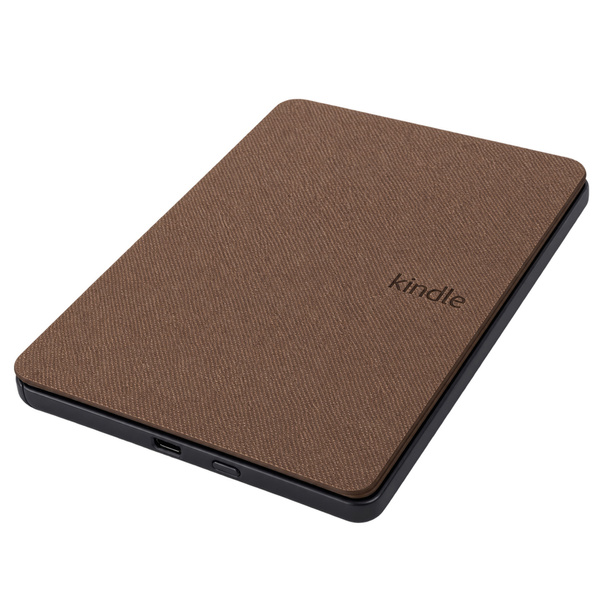 Etui Slim Case do Kindle Paperwhite 4 2018, brązowe- ochronne, dostęp do portów i przycisków