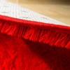 Shaggy Strado 80x80 BloodyRed Round Carpet (Bright Red)