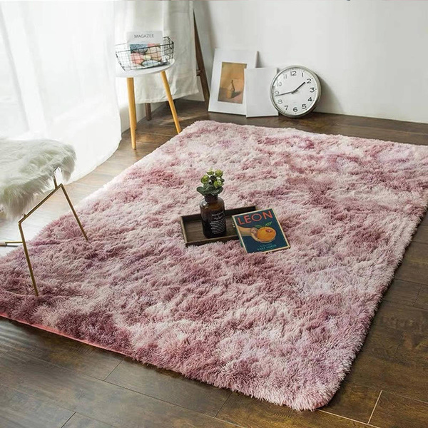 Dywan Shaggy Ombre 120x170 cm, różowo-fioletowy - miękki do salonu i sypialni