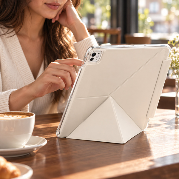Etui Origami do Apple iPad Air 13 M4 M3 M2 2026/25/24 gen 8/7/6 - białe