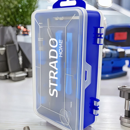 Zestaw precyzyjnych śrubokrętów 115w1 wkrętaki bity końcówki torx, niebieski