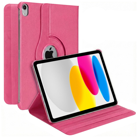 Puzdro otočné na iPad 10.9 2022 Gen. 10 / iPad 11 2025 A16 Gen. 11, ružové - ochranné so stojanom