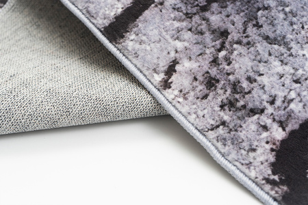 NOVO Strado modern tree trunk carpet for living room delicate grey velvet pattern Grey Trunk 140x200 cm