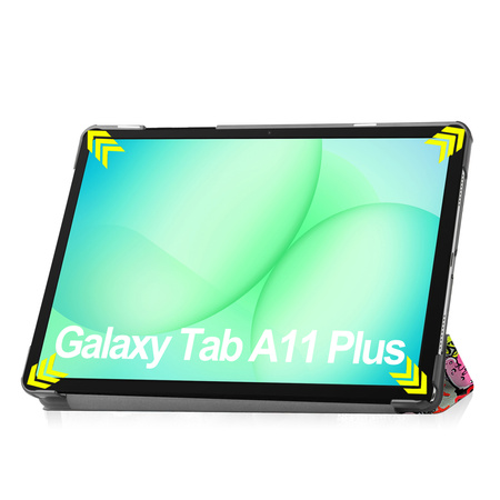 Etui do Galaxy Tab A11+ Plus 10.9 2025 - ochronne z podstawką, dostęp do portów i przycisków