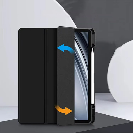Etui pokrowiec Hard Crystal Pencil do iPad Pro 13 Gen 5 A2925 A2926 A3007, czarne