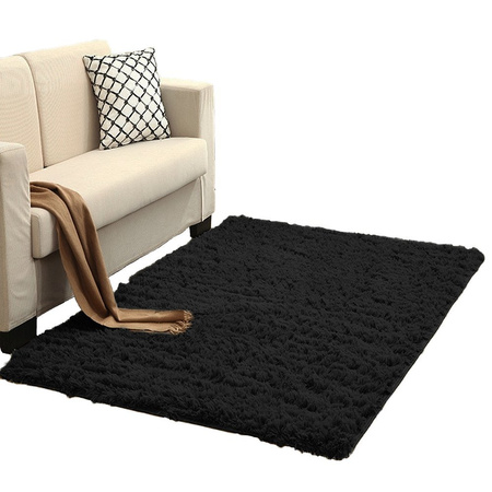 Shaggy Strado room carpet 200x290 BlackSky (Black)