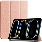 Puzdro Smart Case kryt na iPad Pro 11 Gen 5 A2836 A2837 A3006 / Gen. 5 A2836, ružové zlato - ochranné