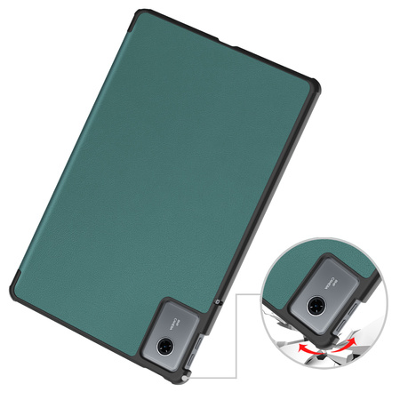 Puzdro Smart na Lenovo Idea Tab 11 2025 s klapkou, zelené - ochranné so stojanom