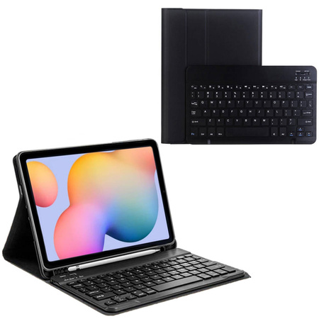 Puzdro s klávesnicou Bluetooth na Galaxy Tab S6 Lite 10, čierne - ochranné so stojanom